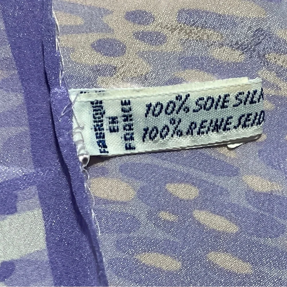 MADELEINE DE RAUCH Paris Silk Scarf Pink Purple Coastal Sailboat Scarf Or Belt